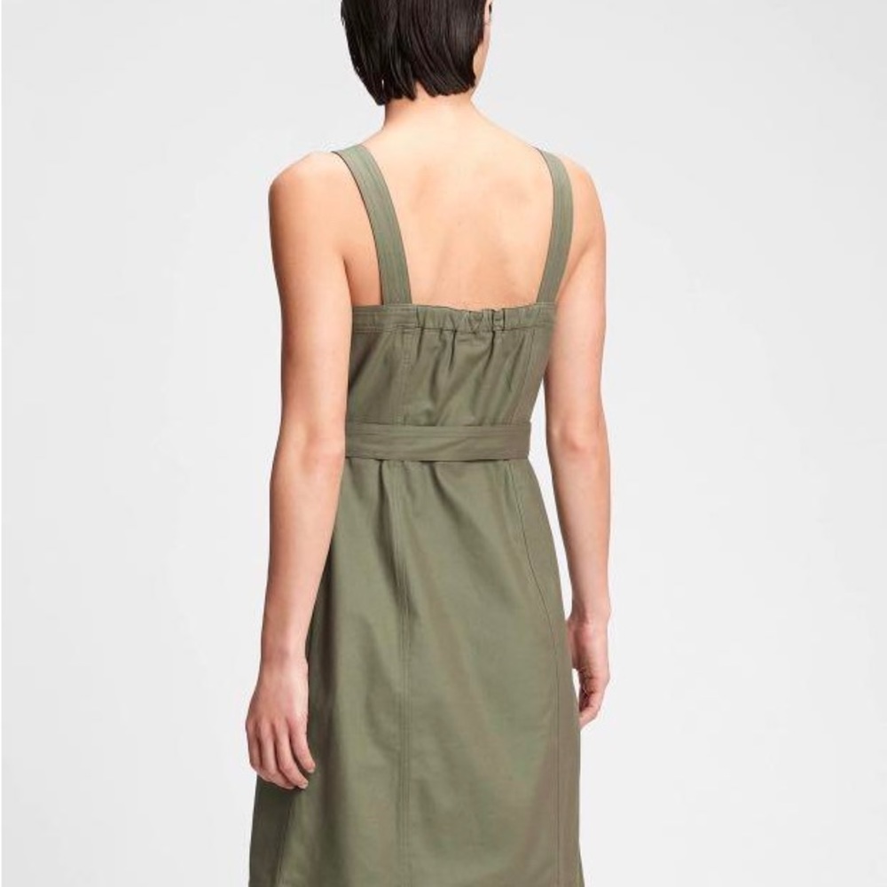 GAP cotton linen apron dress - Picture 2 of 8